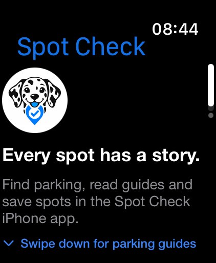 Spot Check on Apple Watch
